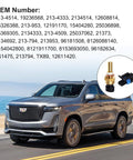Built Tough Engine Coolant Temperature Sensor With Pigtail Connector For Chevy Silverado Tahoe Suburban And Gmc Sierra Yukon Buick Oem 2134514 Plug And Play Swap with vehicle background.