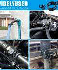 Various uses of 130-Piece Spring Band Hose Clamp Kit With Pliers For 6-25mm Clamps Range Ideal For Fuel Lines and Water Pipes