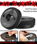 4 Pack 5/8-11 Angle Grinder Flange Nut With Quick Release Lock No Wrench Needed Tool Free Install