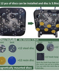 Bottom view of Electric Concrete Floor Grinder Polishing Machine showing 12 installed discs for dry and wet use, 25-inch width