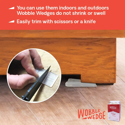 Flexible Plastic Leveling Shims For Home DIYers And Furniture Stabilizers Clear Wedges under wood furniture stabilizing it