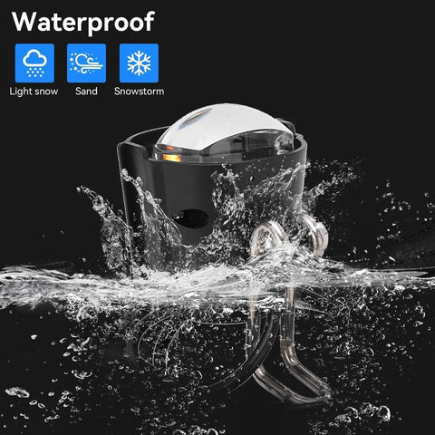 Electric Bike Front Light With Loud Horn, Waterproof 36V-48V LED Headlight For Night Riding, 3 Pin SM Connector, Easy Installation, Safe And Bright Beam, All-In-One Headlight And Horn For Bicycles Scooters And E Bikes