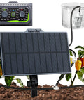 Solar Powered Drip Irrigation Kit With No Fuss Rechargeable USB C Power For Indoor And Outdoor Garden Use, Easy Setup Watering
