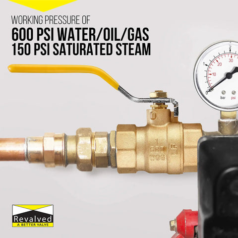 Full Port Three Quarter Inch Brass Ball Valve With Lead Free Brass, Female NPT Connection, chrome plated ball image