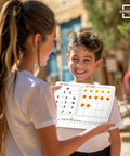 Children using Flexible Whiteboard Sheets 9 By 12 Inches Dry Erase Set For Math Manipulatives Including Number Chart Ten Frame And Number Line