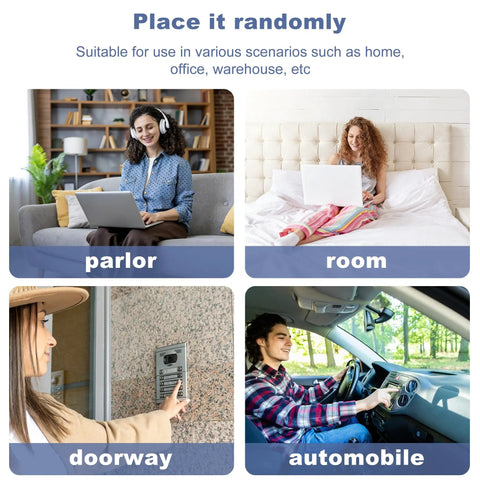 Compact Wireless Spy Cam With Crisp 4K Video And Seamless Night Vision, Legit Little WiFi Security Surveillance Gear For House Watching in various settings.