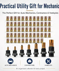 Mandrel Replacement Kit For M3 To M12 Rivet Nuts With Seven Mandrels And Seventy Press-In Nuts, Ideal For Thin-Walled Sheet Metal, Aluminum Tubing, And Plastic Fastening, Delivers Precise Permanent Threads. kit with M3-M12 mandrels and press-in nuts