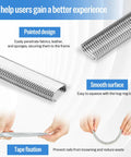 Top Tier 16 Gauge Galvanized Hog Rings And Half Inch C Ring Staples For Bag Sealing showing pointed design, smooth surface, and tape fixation.
