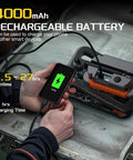 Rechargeable Clamp Work Light With 360 Degree Rotation 3000LM LED Portable Lamp With battery charging a phone