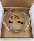 Oil Drain Valve Kit With Heavy Duty Three Foot Hose For F106N Long Nipple, Includes Three Eighths Inch ID Tubing, Nine Sixteenths Inch OD