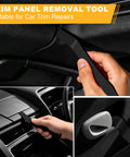 10 Piece Car Trim Removal Tool Kit With Non Scratch Plastic Pry Tools And Auto Clip Pliers For Door Panels, Dashboards And Body Repairs