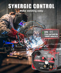 Using 140Amp MIG Welder Flux Core Gasless 3 In 1 MMA Stick Lift TIG Welding Machine 110V Synergy IGBT Inverter Portable