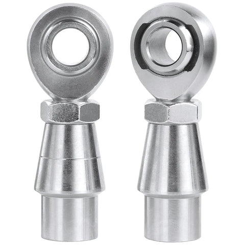 Five Eighths Inch Heim Joint Rod End Kit With Left And Right Hand Threads, Jam Nut, Tube Adapters For 0.790 Inch ID Tube, Heat Treated Chromoly, Hard Chrome Plated Finish, Heavy Duty Performance, Max Load 17,955 Lbs.