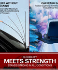 23 Inch EPDM Rubber Replacement Antenna flexes without breaking, car wash safe for Ford F Series and other vehicles