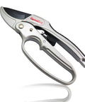 Ratcheting Pruning Shears 8 Inch Heavy Duty Garden Pruner With Anvil Cutter For Thick Branches Up To 20mm Soft Non Slip Grip