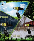 Green Laser Halloween Generator With Timer For Spooky Party Lighting And Fog Effects, Projects Bright Creepy Beams Across Marsh Fog To Create Epic Atmosphere And Endless Halloween Fun. IP67 waterproof projector with mount