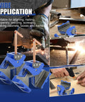 Heavy Duty 90 Degree Welding Angle Clamp 2 Pack Cast Iron Right Angle Jig for woodworking and metal at work.