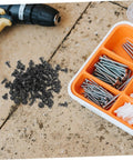 Nailed It With These Dope 100 Piece Miniature Metal Screws Perfect For Furniture Assembly And Home Repairs Self Tapping Tiny Fasteners on a surface.