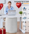 Under Desk Heater For Indoor Use Quiet Portable Space Heater For Home And Office Leg And Foot Warmer in white setting