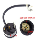 Six Pack Round Compressor Overload Thermal Protectors for One Sixth HP 220 Volt Refrigerator Starter Relay 125 Watt