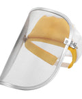 Boss Level Stainless Steel Mesh Face Shield And Rugged Welding Grinder Mask With No Sweat Ventilation For Tough Job Sites And Heavy Duty Workshop Grind side view showing stainless steel mesh and ventilation features