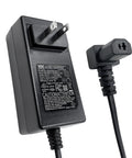 Replacement 29V 2A Wall Power Supply Adapter ZB-H290020A-C For Home Electronics With Two Pin Flat And Round Connectors And Direct Plug In Great Replacement For Common Home Electronics Like Routers Displays And More, black