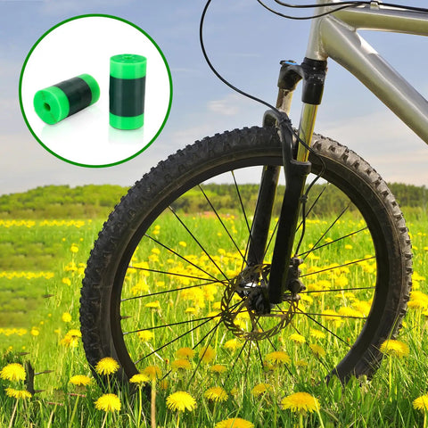 Two Pack TPU Tire Liner Puncture Proof Inner Tube Protector For Electric Bikes Mountain And Road Tires Green And Dark Green