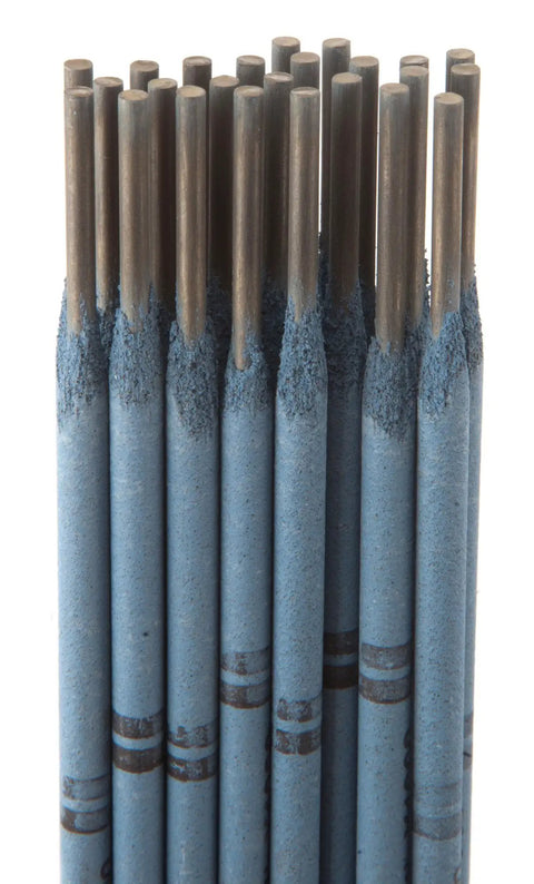 Close-up of Stainless Steel Welding Rod 3/32 Inch 1 Pound 312-16 Alloy for stick welding projects.