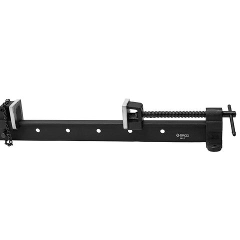 No Nonsense Heavy Duty T Bar Clamp With 48 Inch Frame And 42 Inch Jaw Width, cold drawn steel bar and malleable iron head.