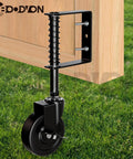 Heavy Duty Gate Caster With Side Brake And Spring Loaded Wheels 360 Degree Rotating Gate Caster for Wooden Gates