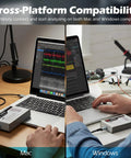 Using USB Logic Analyzer With 16 Channels And 2 PWM Channels 200MHz Sampling Rate on Mac and Windows for debugging digital signals.