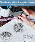 Designer sketching Filtered Shower Head With High Pressure Hard Water Friendly Water Softener 7 Settings Rain Shower Head.