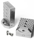 NCK Series Quick Change Woodturning Lathe Jaws For Pipe And Spoon Making, with M6 screws, textured metal surface, precision crafting.