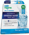 Straight Up Pro 14 In 1 Drinking Water Test Kit for quick lead and bacteria checks in city tap or well water, showing packaging and features.