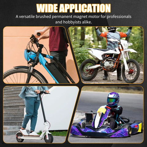 24V 350W Brushed DC Motor And PMA Generator, 3000 RPM Dual Purpose Electric Motor For E-Scooters, E-Bikes, Wind Turbines And DIY Power Projects, Quiet Air Cooled Aluminum Housing With Copper Coil