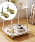 4 Pack Heavy Duty Brass Stem Casters With 360 Degree Rotation for Trunk Box Furniture Cabinets Sofa Trolley and Bed. Close-up of caster on furniture.