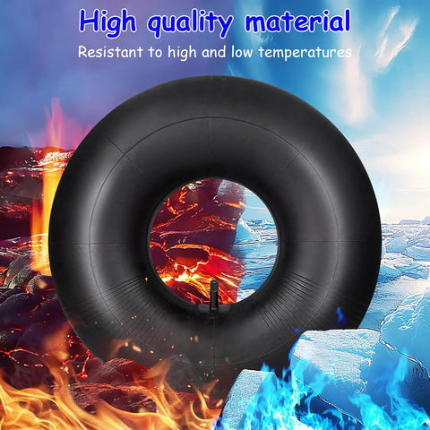 Heavy Duty 15x6.00-6 Inner Tubes 4 Pack With TR14 Straight Valve Stem showcased with fire and ice backdrop.