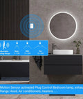 Bathroom with Motion Sensor Switch With Outlet Plug-In For Home Use Auto Turns On Lights Fans Or AC With PIR Infrared Sensor