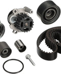 PowerGrip Premium Timing Belt Component Kit With Water Pump Including Belts, Idlers, Tensioners, Springs, Hardware And Step By Step Installation Guide