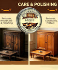Natural Wood Polish And Scratch Repair Balm No Sweat Quick Fix Furniture Wax Erases Water Rings Boosts Brightness Prevents Cracks Brush On Ready For Tables And Quality Woodwork Slick Professional Care on restored furniture.