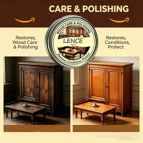Natural Wood Polish And Scratch Repair Balm No Sweat Quick Fix Furniture Wax Erases Water Rings Boosts Brightness Prevents Cracks Brush On Ready For Tables And Quality Woodwork Slick Professional Care on restored furniture.