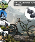 Two Pack Universal Bike Gear Shifters 3x6 Speed Revoshift Trigger Levers For MTB And Folding Bikes next to mountain bike