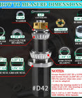 How to measure dimensions for 4 Sets Trailer Axle Hub Heavy Duty Bearings Kit For 5200-6000 Lbs Trailers With D42 Tapered Spindle Includes 21333TB Grease Seals Two Point Four Four Inch Dust Caps Rubber Plugs Cotter Pins Spindle Nuts And Washers