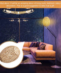 Cozy Vibe Handwoven Rope Pendant Lampshades Set Of Three For Living Room And Bedroom Ceiling Lights 9.64 By 21.25 By 7.08 Inches Wicker Light Shade Replacement, showcasing warm lighting on a floor lamp in a cozy living room ambiance.