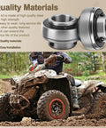 1 Inch Live Axle Bearing Kit Fits Azusa Axles And Common Kart Builds Including Mini Bikes Trikes And Off Road ATVs Three Hole Flangettes Mounting For Easy Install And Solid Reliable Support, shown with an ATV in mud.