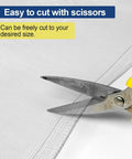 Scissors cutting Beefy Heavy Duty Stainless Steel Woven Wire Mesh Roll 20 Mesh 0.15mm Wire Diameter, easy to size, weather resistant.