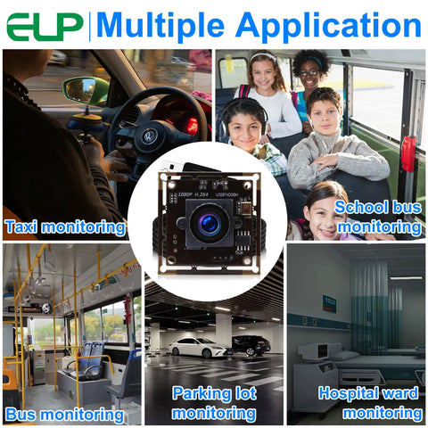 Image showing Low Light USB Camera With Built In Microphone, 2MP 1080P HD Web Cam, Sony IMX322 Sensor, used for monitoring in various settings.