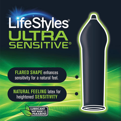 Ultra Thin Ultra Sensitive Latex Condoms With Lubricant For A Real Natural Feel And Maximum Sensitivity Barely There Glide
