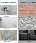 Three Eighths Inch By Three And Three Quarters Inch Concrete Anchors 25 Pack Stainless Steel Wedge Bolts applicable on cement walls and bases
