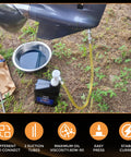 Lower Unit Gear Oil Pump For Standard Quart Bottles With 28mm Caps, 10cc Per Stroke, connected to transmission showing oil transfer